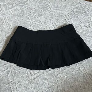 Pleated micro skirt